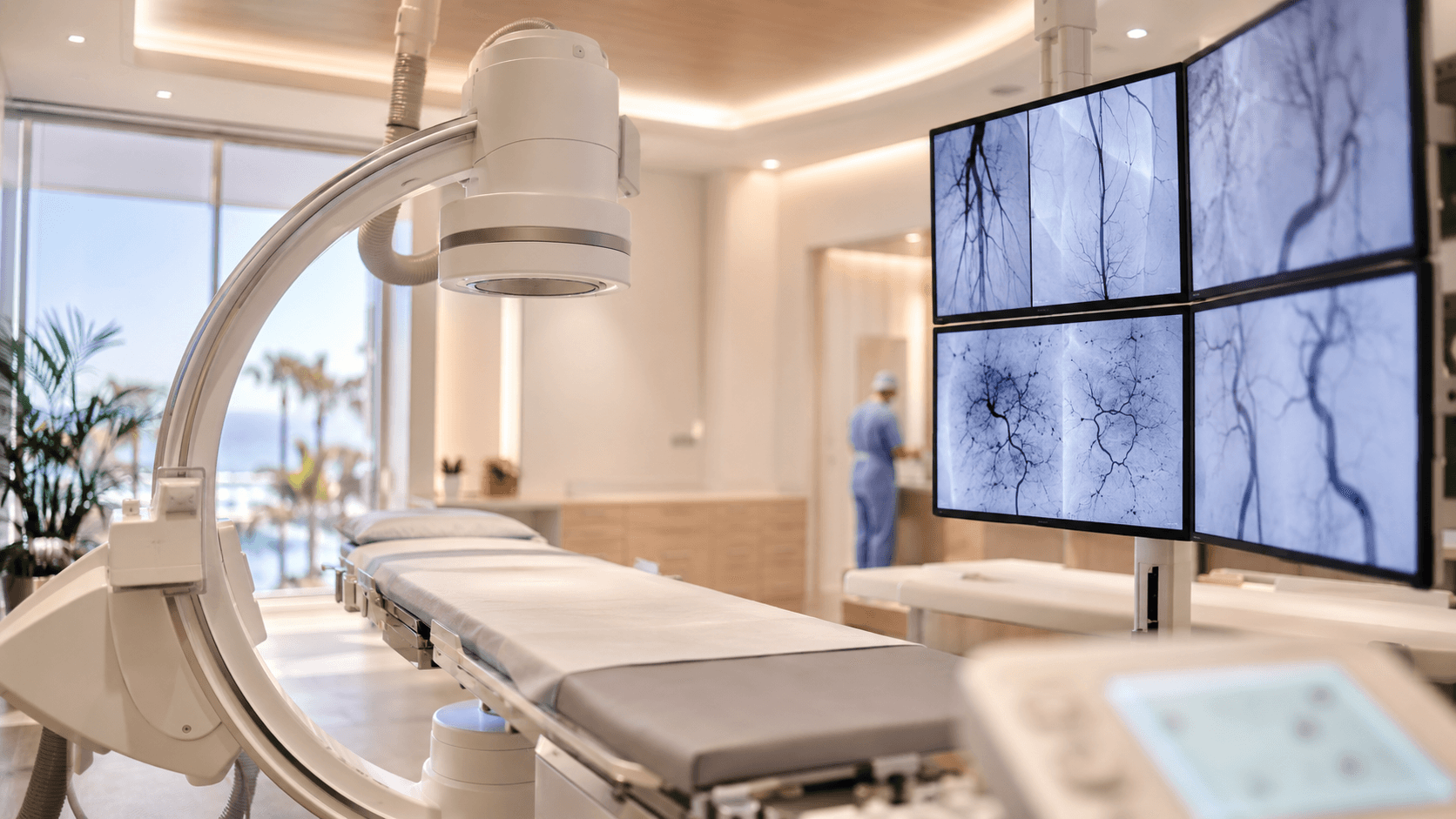 Image-guided equipment used in minimally invasive care