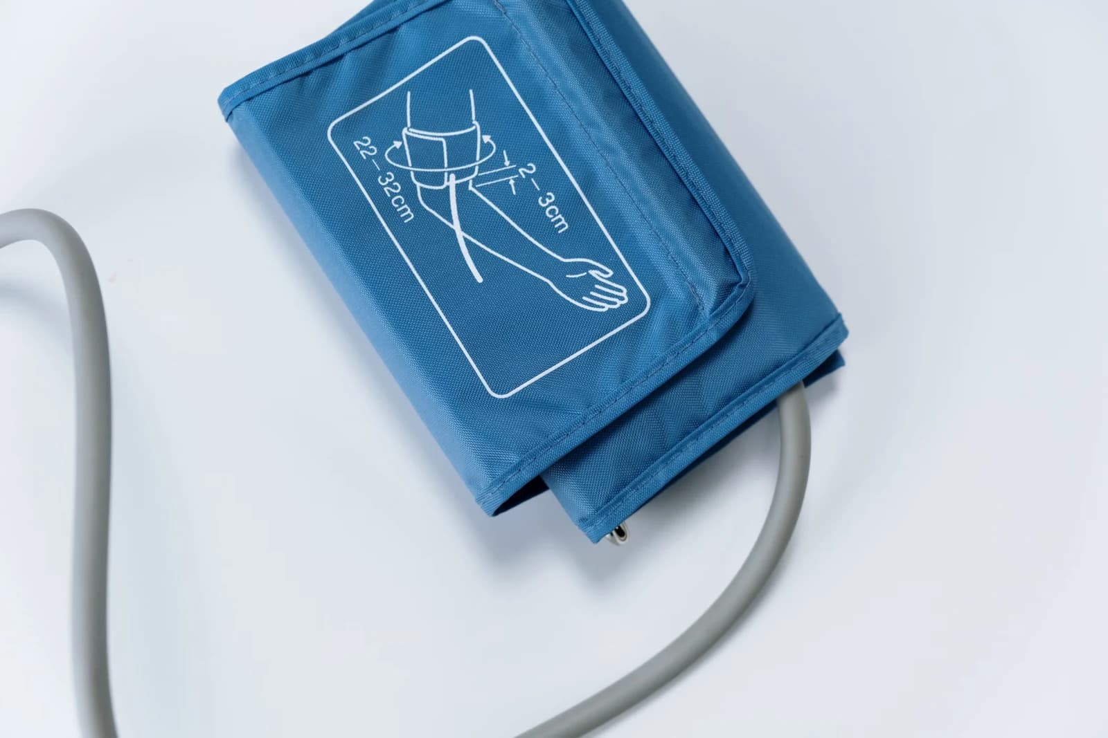 A blood-pressure cuff used for noninvasive measurements